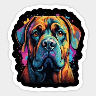 English Mastiff Rainbow Sticker